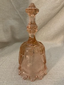 Vintage geätzte Erdbeeren Sammlerstück klare rosa Farbe Glasglocke Korea - Bild 1 von 18