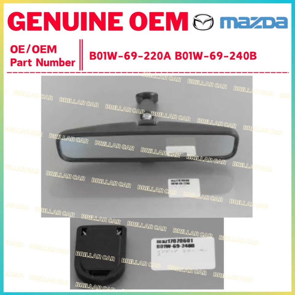 Juego de espejos retrovisores y bases interiores originales MAZDA OEM RX-7 RX7 FD3S Foto 1 de 1