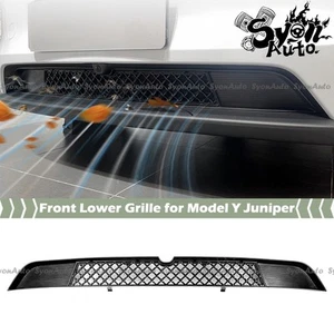 PARA 2025+ TESLA MODELO Y ENEBRO CUBIERTA DE VENTILACIÓN DE AIRE INFERIOR REJILLA DELANTERA INSERTO DE ENTRADA - Imagen 1 de 5