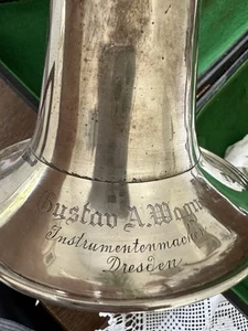 Nr. 1078 Sehr altes Flügelhorn Gustav A.Wagner Dresden - Bild 1 von 19