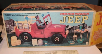 Empire Chuck Wagon Jeep 1973 caja de exhibición para Big Jim Gi Joe Mego bonito años 70 difícil de encontrar Foto 1 de 4