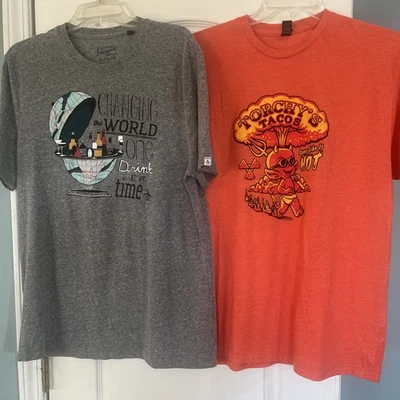 Lote de 2 camisetas gráficas para hombre talla XL manga corta Foto 1 de 4