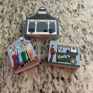 The Cat's Meow Barbershop Emily's Futter Katze Holz Regal Deko Vintage - Bild 1 von 7