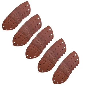 Hook And Loop Sanding Abrasive Discs Pads 90mm Triangular 50pk Mixed Grit - Picture 1 of 4