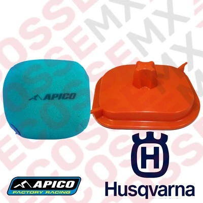 FILTRO DE AIRE PREENGRASADO HUSQVARNA FC250 APICO Y CUBIERTA DE LAVADO TWINAIR 2016-2022 Foto 1 de 4