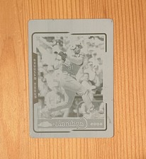 2005 Topps REGGIE SANDERS 1/1 Cyan Printing Plate St. Louis Cardinals Giants