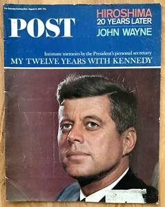 Hiroshima 20 Years Later, John Wayne, Post (Aug 14, 1965) Historical Periodical - Imagen 1 de 2