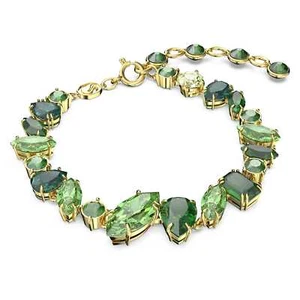 Swarovski Gema Bracelet Mixed Cuts, Green, Gold-tone Plated 5652822 - Picture 1 of 5