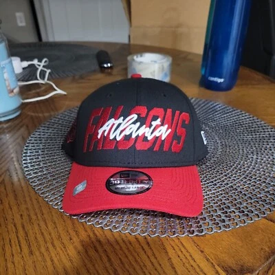 Atlanta Falcons New Era 2022 NFL Draft 39THIRTY Gorra Flexible Negra/Roja Nueva con Etiquetas  Foto 1 de 4