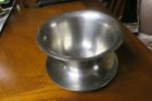VOLLRATH 6206 stainless steel bowl with saucer.ice cream sunday/Cold food server