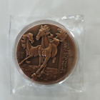 45mm Diameter Nanjing Mint Dragon Horse Spirit Bronze Medal Medallion Collection