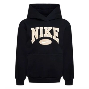Nike Pullover Hoodie Sweatshirt in Black Size 7 Boys - Picture 1 of 4
