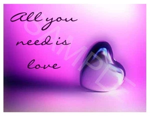 Hierro en transferencia All You Need Is Love - Imagen 1 de 1
