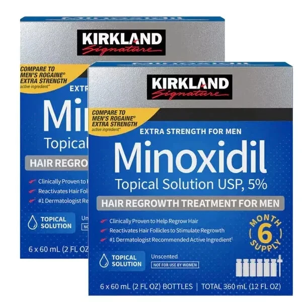 Kirkland Extra Strength Men Hair Regrowth Solution Minoxidil 5% 12 Month Supply - Image 1 of 1