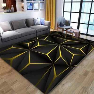 3d Effect Living Room Floor Mat Home Optical Illusion Design Carpet Bedroom Rug - Picture 1 of 37