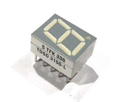 TDSO3150-L - Afficheur 7 segments 10mm orange rouge anode commune - Photo 1/4