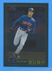 2001 Topps Chrome #160 Homer Bush Blue Jays - Picture 1 of 1
