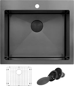 Stainless Steel 15 x 17 Undermount Wet Bar Kitchen Sink 16 Gauge SUS304 - Picture 1 of 11