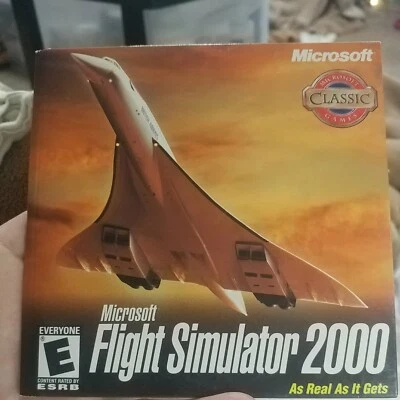 Microsoft Flight Simulator 2000-PC CD ROM- 1999 2 Discs-Tested/works - Image 1 of 4