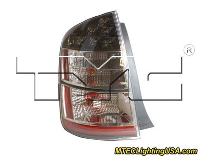 Conjunto de lámpara de luz trasera lateral izquierda TYC para Toyota Prius 2004-2005 Foto 1 de 3