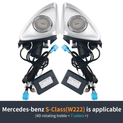 Altavoz tweeter giratorio 4D para Mercedes-Benz W222 2014-2017 7 colores clase S Foto 1 de 4