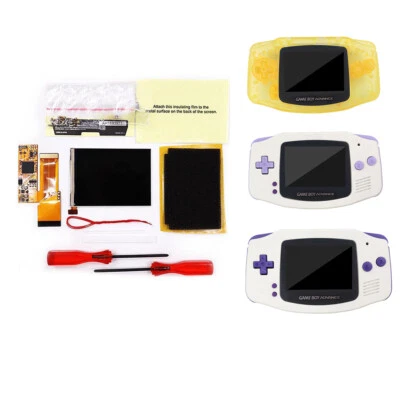 GBA 10 Levels Backlit V2 IPS Backlight LCD Mod Kit For Game Boy Adavance W/Shell - Image 1 of 4