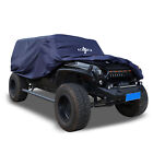 Housse voiture pour Jeep Wrangler JK JL 2 portes 2007-2021 porte conducteur bleu