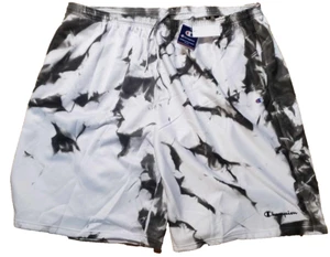 Mens Champion Athletic Gym TIE DYE WHITE Lounge Sleepwear Shorts 5X Free Ship - Picture 1 of 5