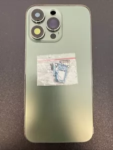 REAR SHELL BACK COVER GLASS + FRAME + FLAT COMPLETE FOR IPHONE 13 PRO - Picture 1 of 2