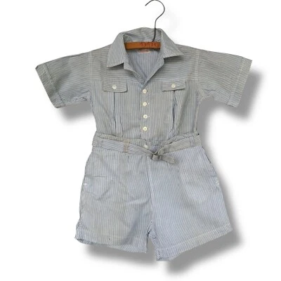 Jack Tar Togs Шорты Игровой костюм Хлопковая Полоса 30-е 40-е 50-е Размер 6 - Изображение 1 из 4