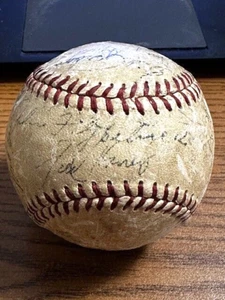 1954 PITTSBURGH PIRATES TEAM SIGNED AUTOGRAPHED ONL GILES BASEBALL! - Picture 1 of 6
