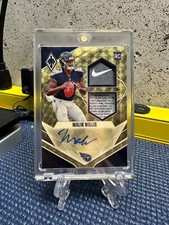 Malik Willis 1/1 Gold Vinyl RPA Nike Swoosh Laundry Tag 2022 Phoenix Titans RC