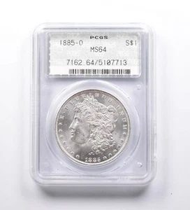 MS64 1885-O Morgan Silver Dollar PCGS DOILY LABEL Rattler *9665 - Picture 1 of 3