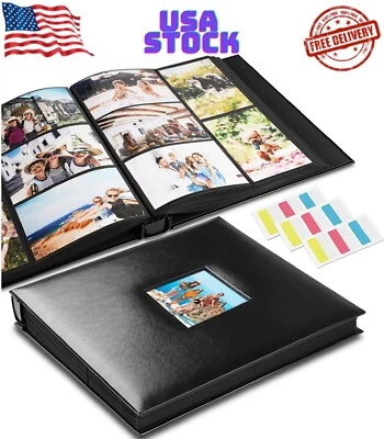Photo Album 4x6 1000 Pockets Photos Leather Cover Extra Large Capacity Family - Image 1 of 4