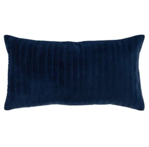 Dark Blue 14 X 26 Rectangle Pillow Cover Zipper - Rizzyhome - Picture 1 of 4