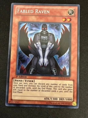 DREV-EN091 - Fabled Raven (1st Edition, Secret Rare, NM) - Image 1 of 2
