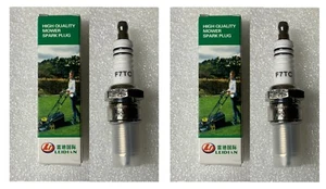 (2) Spark Plug F7TC Gasoline Engine Replacement Parts Electrode Briggs Troy Bilt - Picture 1 of 5