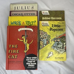 (4) An I Can Read Books + (2) Easy Reader Books, Vintage Children's Book Lot - Imagen 1 de 12