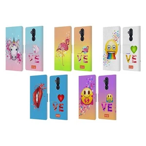 OFFICIAL emoji® POLYGON LEATHER BOOK WALLET CASE COVER FOR NOKIA PHONES - Picture 1 of 11