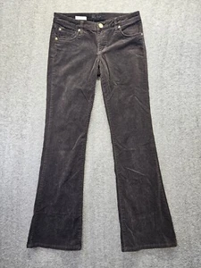 Kut From The Kloth Womens Karen Baby Bootcut Corduroy Pants Sz 4 Dark High Rise - Picture 1 of 11
