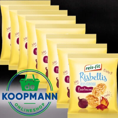 8x reis-fit Risbellis Reiscracker Barbecue 40g lecker luftig crunchy - Bild 1 von 4