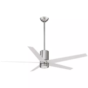 Minka Aire Symbio 56" LED Ceiling Fan, Brushed Nickel/White - F828-BN/WH - Picture 1 of 1