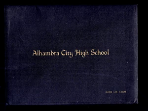Diploma de graduación de escuela primaria El Segundo/Alhambra California 1932 con carpeta - Imagen 1 de 5