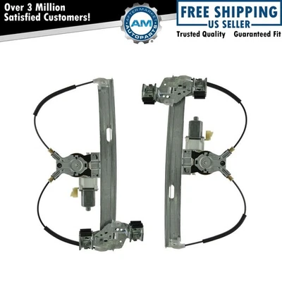Reguladores de janela de energia traseira com conjunto de pares de motores para 04-08 Pontiac Grand Prix - Imagem 1 de 4