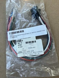 Brad Harrison Mini-Change Receptacle 6P Male 600V 8A 12” #16 PVC 41605+ - Picture 1 of 5