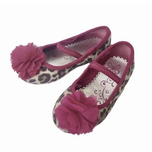 Children's Place Animal Print Ballet Flats Size 6 - Picture 1 of 7