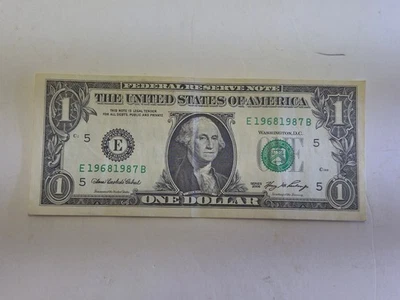 2006 AU TOMBSTONE-BIRTHDAY NOTE 1968-1987 E 19681987B, 1$ One Dollar Bill - Image 1 of 4