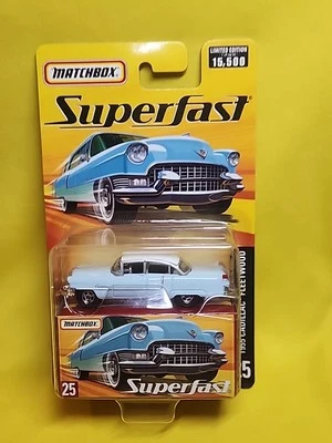 Matchbox Superfast #25 1955 Cadillac Fleetwoood Light Blue NIP 🔥H - Image 1 of 4