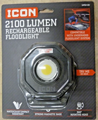 Luz de inundación recargable magnética 360 giratoria ICON LWR2100 2100 lúmenes - NUEVO Foto 1 de 4
