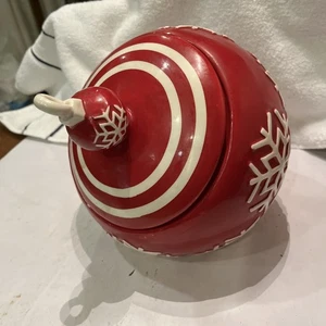 Adorno de Navidad para el hogar real tarro de galletas/regalos. Usado en excelente estado - Imagen 1 de 6